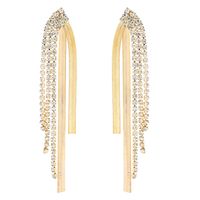 Cross-border Claw Chain Tassel Alloy Long Retro Earrings Wholesale sku image 1