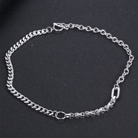Titanium Steel Geometric Stitching Necklace Trendy Fashion Accessories Wholesale main image 6