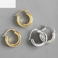 Fashion Geometric C-shaped Semi-circular Arc Copper Ear Buckle main image 1