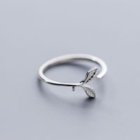 Fashion Olive Branch Leaf Copper Open Ring main image 1