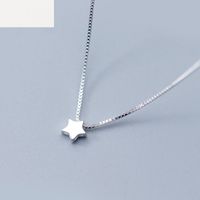 Korean Fashion New Simple Star Necklace Female Creative Copper Clavicle Chain main image 3