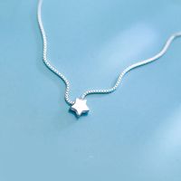 Korean Fashion New Simple Star Necklace Female Creative Copper Clavicle Chain main image 4