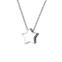 Korean Fashion New Simple Star Necklace Female Creative Copper Clavicle Chain main image 6