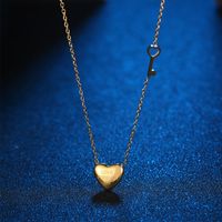 Titanium Steel Heart Lock Necklace Female Fashion Necklace Sweater Chain main image 4