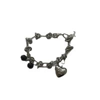 Titanium Teel Heart Necklace Female Personality Thorn Sweater Chain Bracelet main image 6