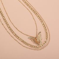 Exaggerated Jewelry Fashion Personality Hollow Three-dimensional Butterfly Necklace main image 3