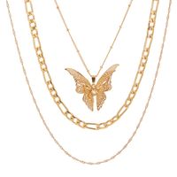 Exaggerated Jewelry Fashion Personality Hollow Three-dimensional Butterfly Necklace main image 6