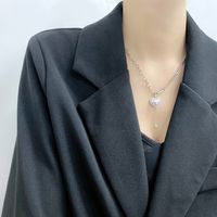 European And American Fashion Heart Pendant Female New Titanium Steel Necklace main image 6