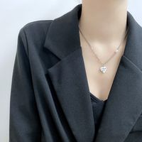 Korean Autumn New Heart Necklace Female Trend Titanium Steel Jewelry main image 6