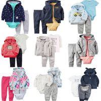 Fashion Set Of Three-piece Children's Clothing Romper Jacket main image 5