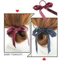 Scrunchies Retro Del Pelo Del Lazo De La Cinta Del Terciopelo Del Streamer Del Terciopelo main image 1