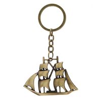 Simple Sailboat Keychain Creative Anchor Pendant Keychain main image 6