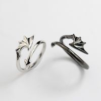 Korean Silver Plated Evil Flower Devil Copper Ring Wholesale main image 1