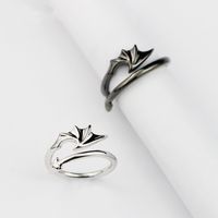Korean Silver Plated Evil Flower Devil Copper Ring Wholesale main image 3