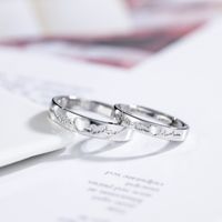 New Heart-shaped Couple Mouth Copper Ring main image 1