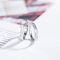 New Heart-shaped Couple Mouth Copper Ring main image 4