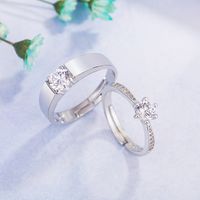 Korean Version Of The New Simulation Diamond Copper Couple Ring main image 1