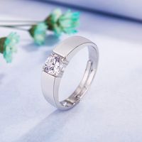 Korean Version Of The New Simulation Diamond Copper Couple Ring main image 3