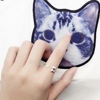Cute Creative Small Animal Cat Open Copper Ring main image 4
