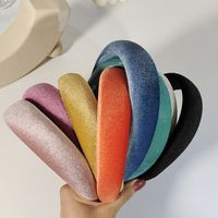 Autumn And Winter Velvet Sponge Headband Wide-brimmed Hair Accessories main image 1