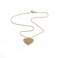 Copper Zircon Valentine's Day Gift Heart Necklace Female European And American Jewelry main image 6