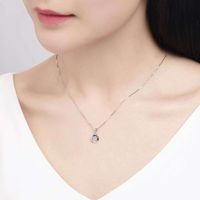 Four-leaf Clover Rotating Pendant Fashion Simple Crystal Clavicle Chain Jewelry Wholesale main image 5