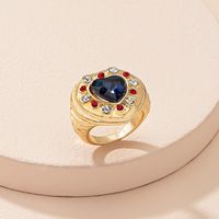 European And American Style Gemstone Heart Diamond Ring main image 5