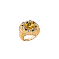 European And American Style Gemstone Heart Diamond Ring main image 6