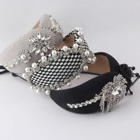 Baroque Ladies Prom Diamond Crystal Pearl Light Luxury Headband main image 1