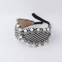 Baroque Ladies Prom Diamond Crystal Pearl Light Luxury Headband main image 6