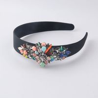 New Fashion Personality Diamond-studded Geometric Flower Headband main image 3