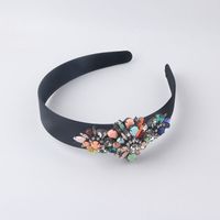 New Fashion Personality Diamond-studded Geometric Flower Headband main image 6