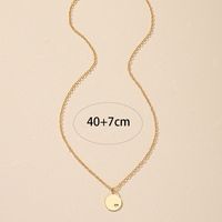 Simple Style Jewelry Heart Disc Tag Necklace Korean Clavicle Chain Female main image 5