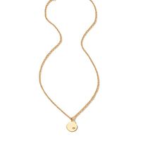 Simple Style Jewelry Heart Disc Tag Necklace Korean Clavicle Chain Female main image 6