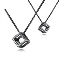 Three-dimensional Trendy Men's Necklace Retro Hollow Pendant Titanium Steel Necklace sku image 6