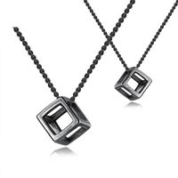 Three-dimensional Trendy Men's Necklace Retro Hollow Pendant Titanium Steel Necklace sku image 2