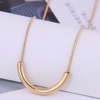 Korean Fashion U-shaped Simple Titanium Steel Personality Necklace main image 1