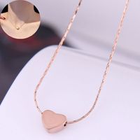 Korean Fashion Heart Titanium Steel Personality Necklace main image 5