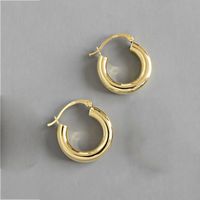 Fashion Geometric C-shaped Semi-circular Arc Copper Ear Buckle sku image 1