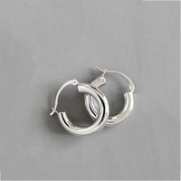 Fashion Geometric C-shaped Semi-circular Arc Copper Ear Buckle sku image 2