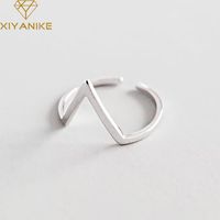 Simple Irregular Copper Opening Ring Wholesale sku image 1