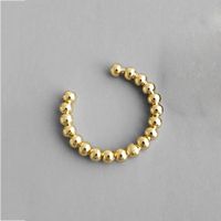 New Fashion Small Ball Copper Open Ring Wholesale sku image 1