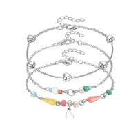 New Color Crystal Bracelet Woven Stacked Shell Tassel Butterfly Multilayer Bracelet Set sku image 3