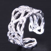 Korean Fashion Hollow Splicing Simple Open Ring main image 1