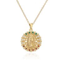 New Religious Jewelry Golden Virgin Mary Necklace Zircon Necklace Female Wholesale sku image 1