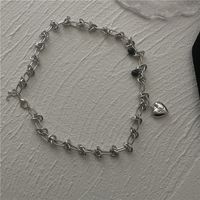 Titanium Teel Heart Necklace Female Personality Thorn Sweater Chain Bracelet sku image 2