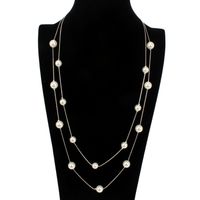 Beads Korea Geometric Necklace  (white + Alloy) Nhct0379-white-alloy sku image 3