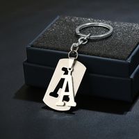 Simple Style Commute Letter Stainless Steel Keychain sku image 1