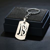 Simple Style Commute Letter Stainless Steel Keychain sku image 2