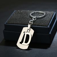 Simple Style Commute Letter Stainless Steel Keychain sku image 4